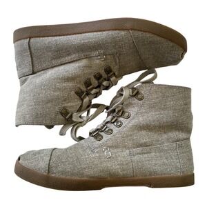 Toms Highlands Botas Chukka Boot‎ Womens Size 8 Fleece Lace Up Winter Cozy